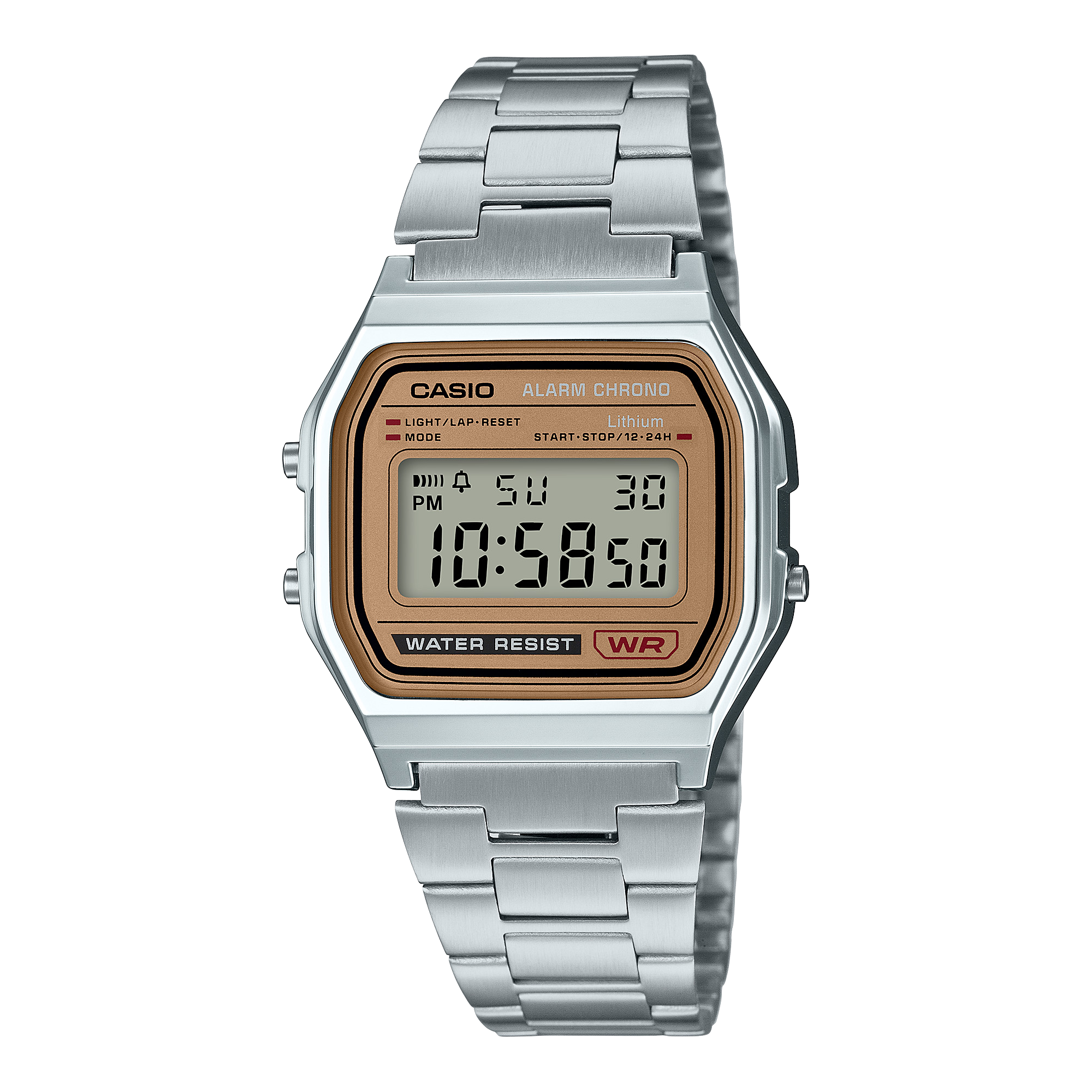 A158WEA-9 | Vintage Silver and Gold Metal Watch