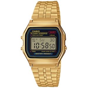 A159WGEA-1VT | Vintage Gold and Black Metal Watch