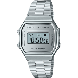 A168WEM-7VT | Vintage Full Silver Metal Watch