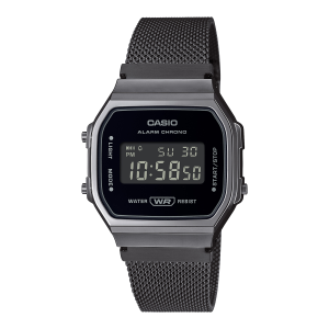 A168WEMB-1BVT | Vintage All Black Digital Watch