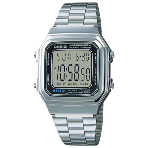 A178WA-1A | Vintage Silver Digital Watch