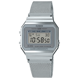 A700WM-7AVT | Vintage Stainless Steel Silver Watch