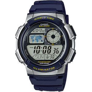 AE1000W-2AV | Illuminator Blue and Silver Digital Watch
