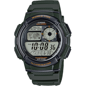 AE1000W-3AV | Illuminator Full Black Digital Watch