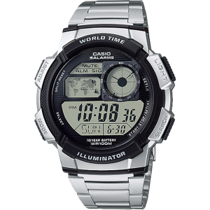 AE1000WD-1AV | Illuminator Silver-Black Digital Watch