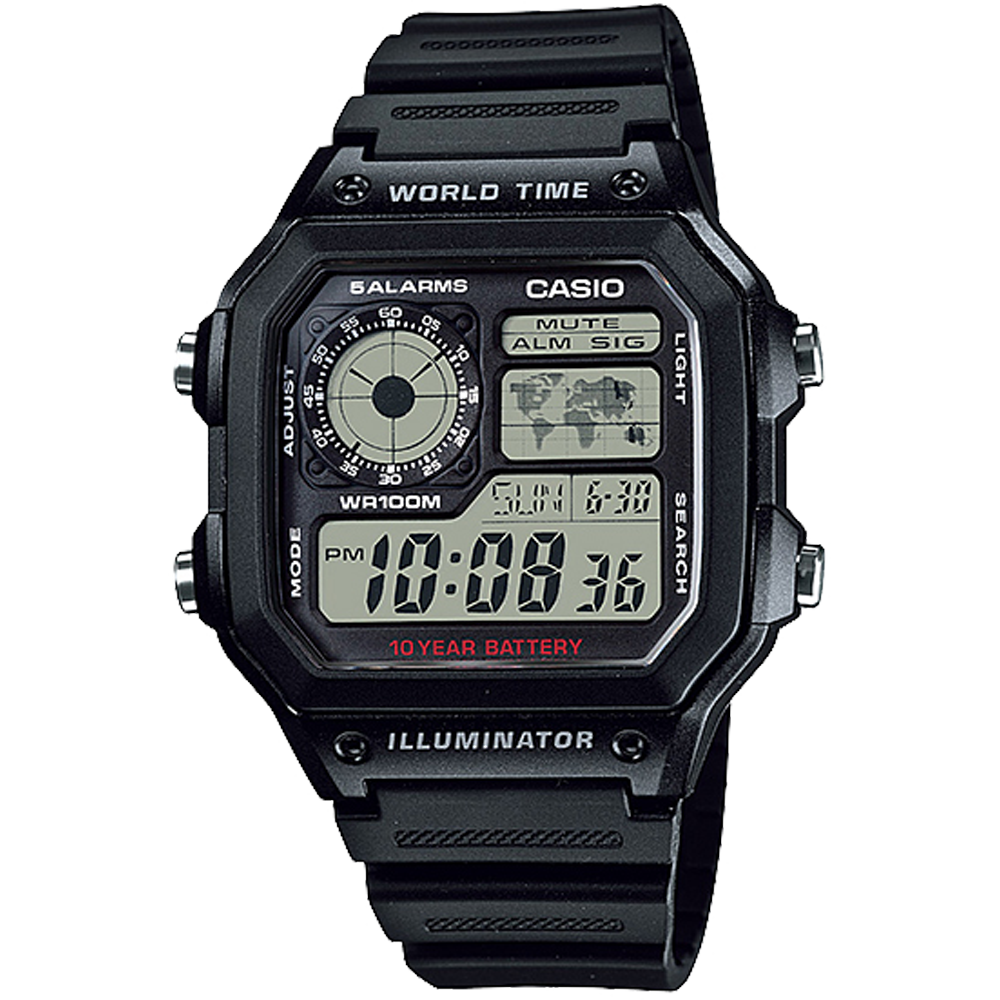 AE1200WH-1A | World Time Watch | Casio