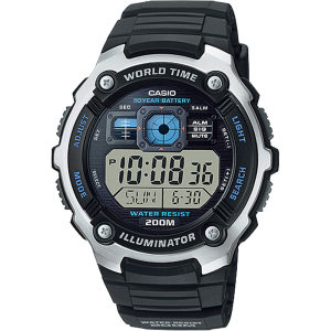 AE2000W-1AV | Illuminator Black and Blue Digital Watch