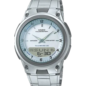 AW80D-7AV | Analog-Digital Silver Stainless Steel Watch