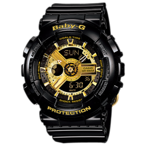 BA110-1A | Women's BABY-G Black Analog Digital Watch