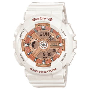 BA110-7A1 | Women's BABY-G All White Digital Watch