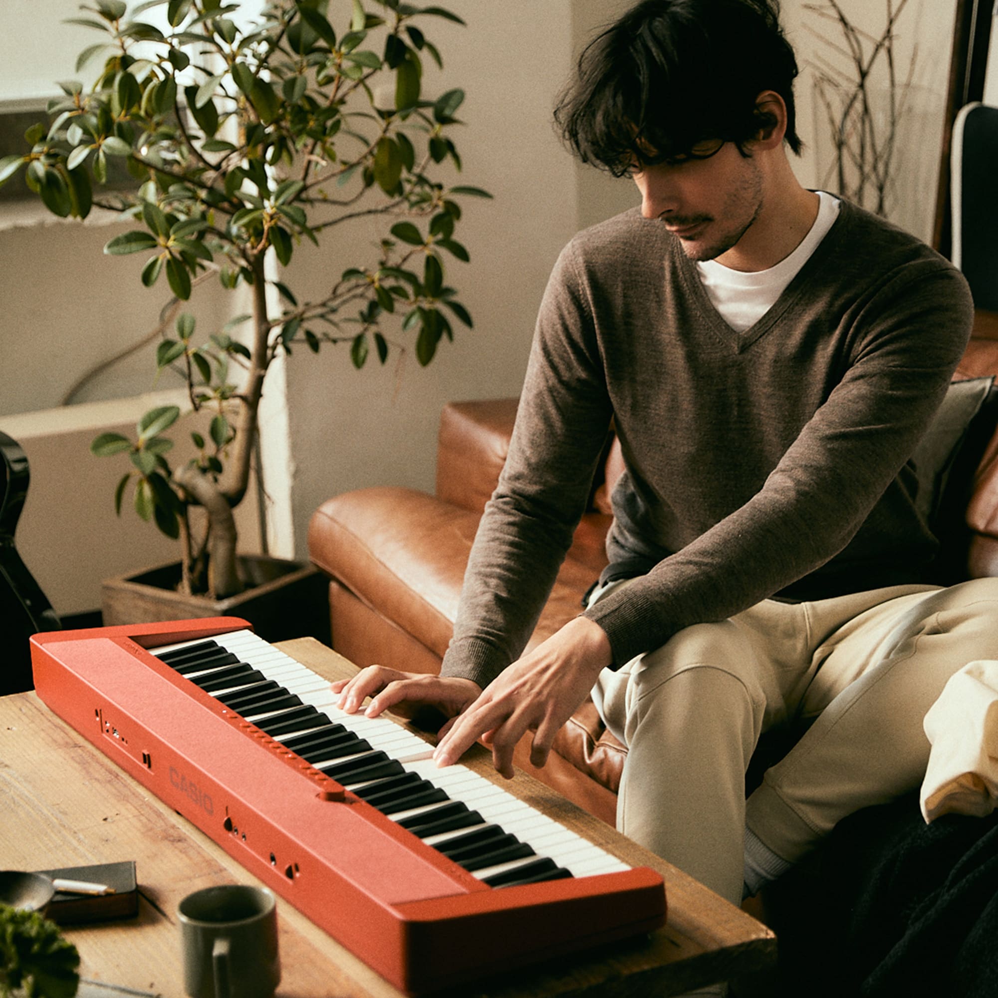 CTS1RDBT | Casiotone Red Portable Keyboard with Wireless Adaptor - Image 4