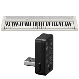 CTS1WEBT | Casiotone White Portable Keyboard with Wireless Adaptor