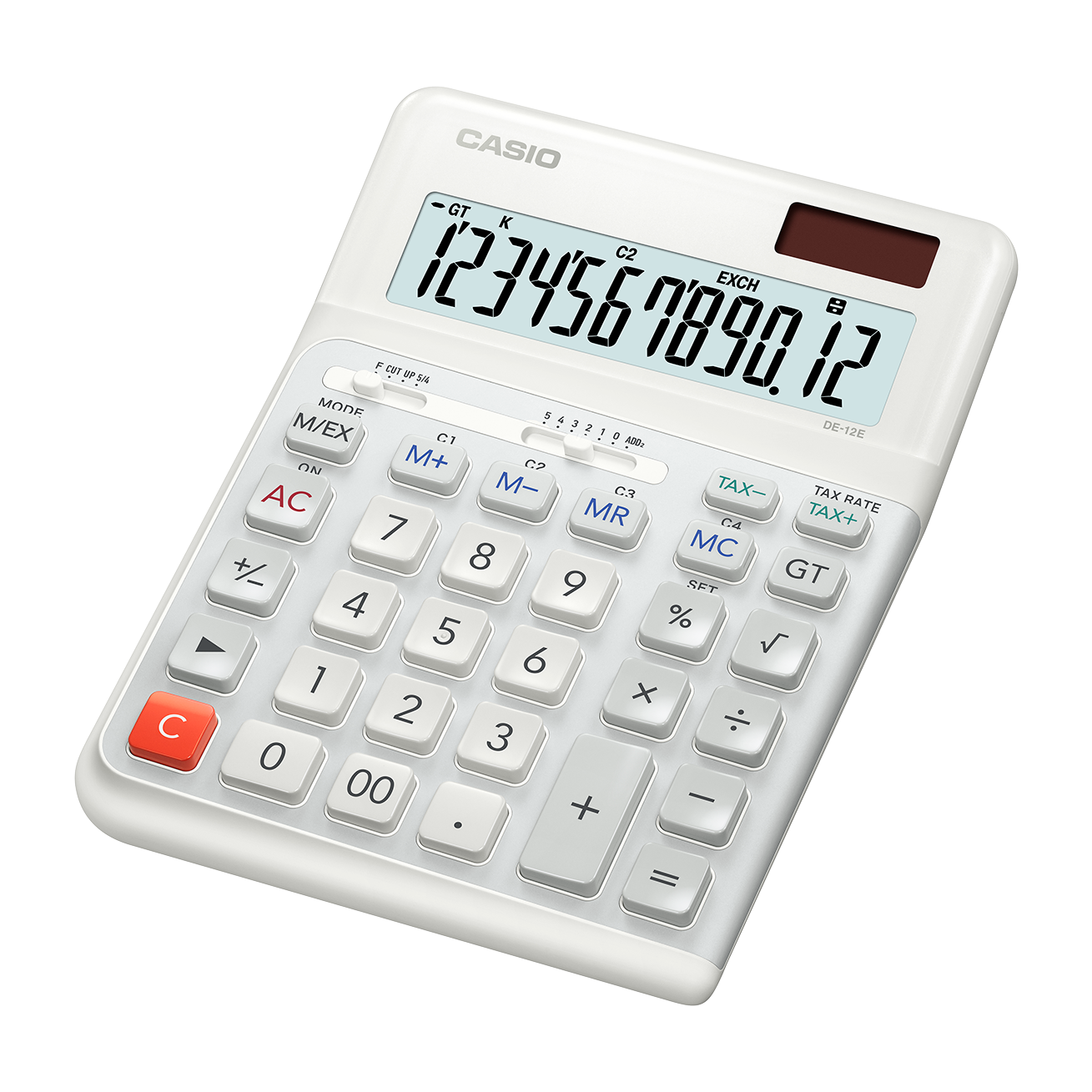 DE-12E-WE Ergonomic Desktop Calculator
