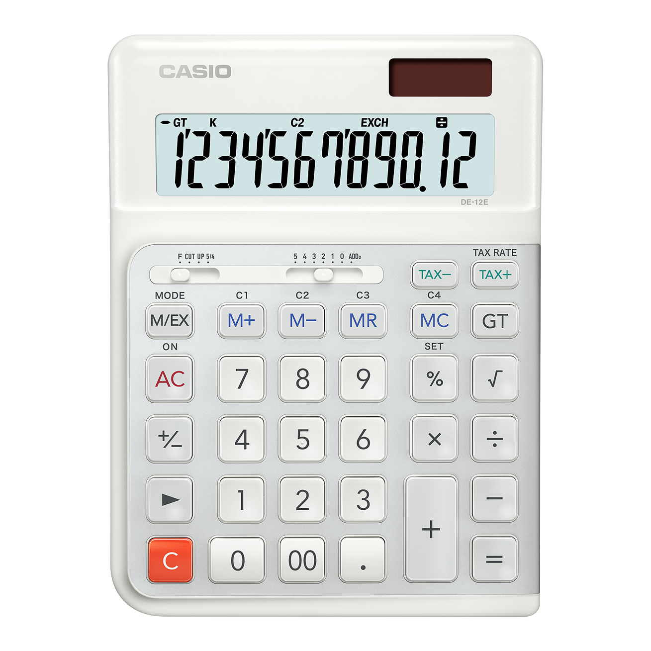 DE-12E-WE Ergonomic Desktop Calculator - Image 2