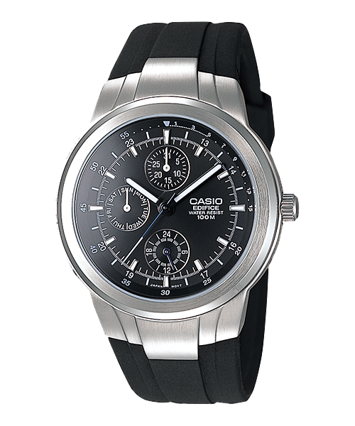 EF305-1AV | Analog Black and Silver Watch