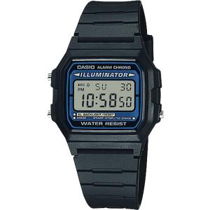 F105W-1A | Black and Blue Digital Watch