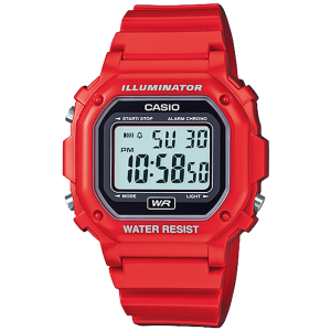 F108WHC-4A | Bright Red Digital Watch