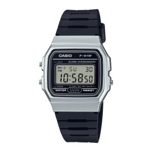 F91WM-7A | Silver and Black Digital Watch