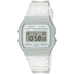 F91WS-7 | White Translucent Digital Watch