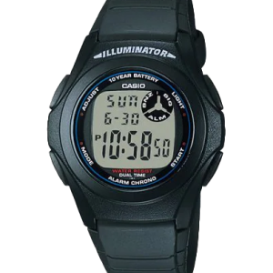 F200W-1A | Black Digital Watch