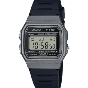 F91WM-1B | Grey and Black Digital Watch