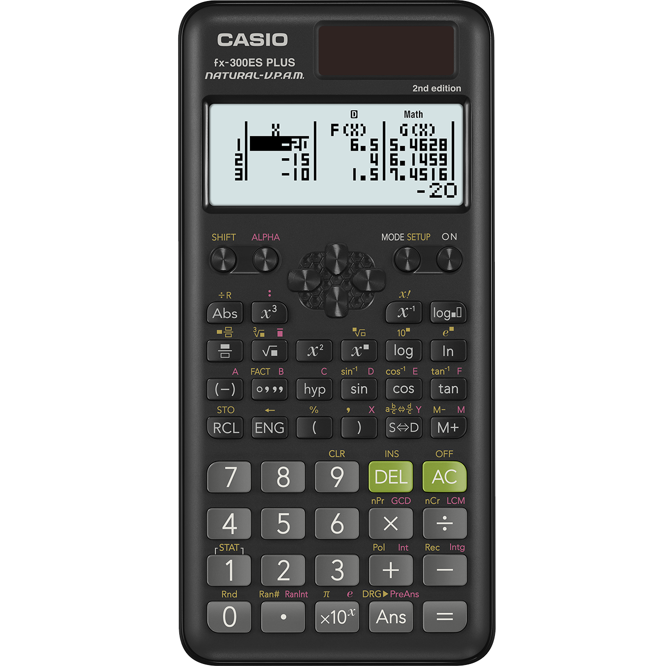 fx-300ES PLUS 2nd Edition | All Black Scientific Calculator