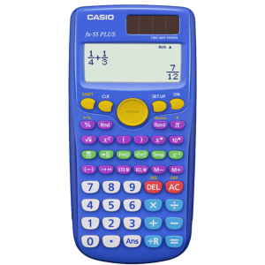 fx-55 PLUS Fraction Calculator | Blue Scientific Calculator