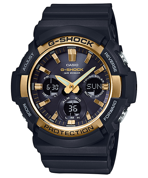 GAS100G-1A | Gold Analog-Digital Men's Tough Solar Watch - G-SHOCK