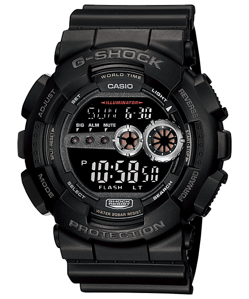 GD100-1B | Black Digital Watch - G-SHOCK