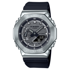 GM2100-1ASW | Black/Silver Steel Metal Watch | Casio G-SHOCK