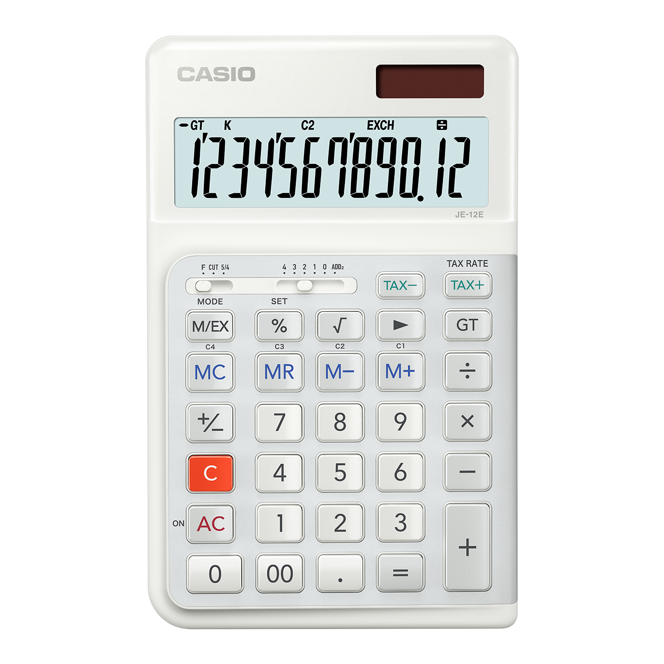 JE-12E-WE Compact Ergonomic Calculator - Image 2