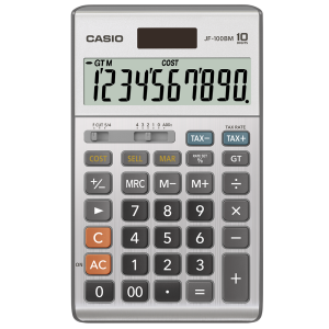 JF-100BM | 10-Digit Solar 2-Way Power LCD Calculator