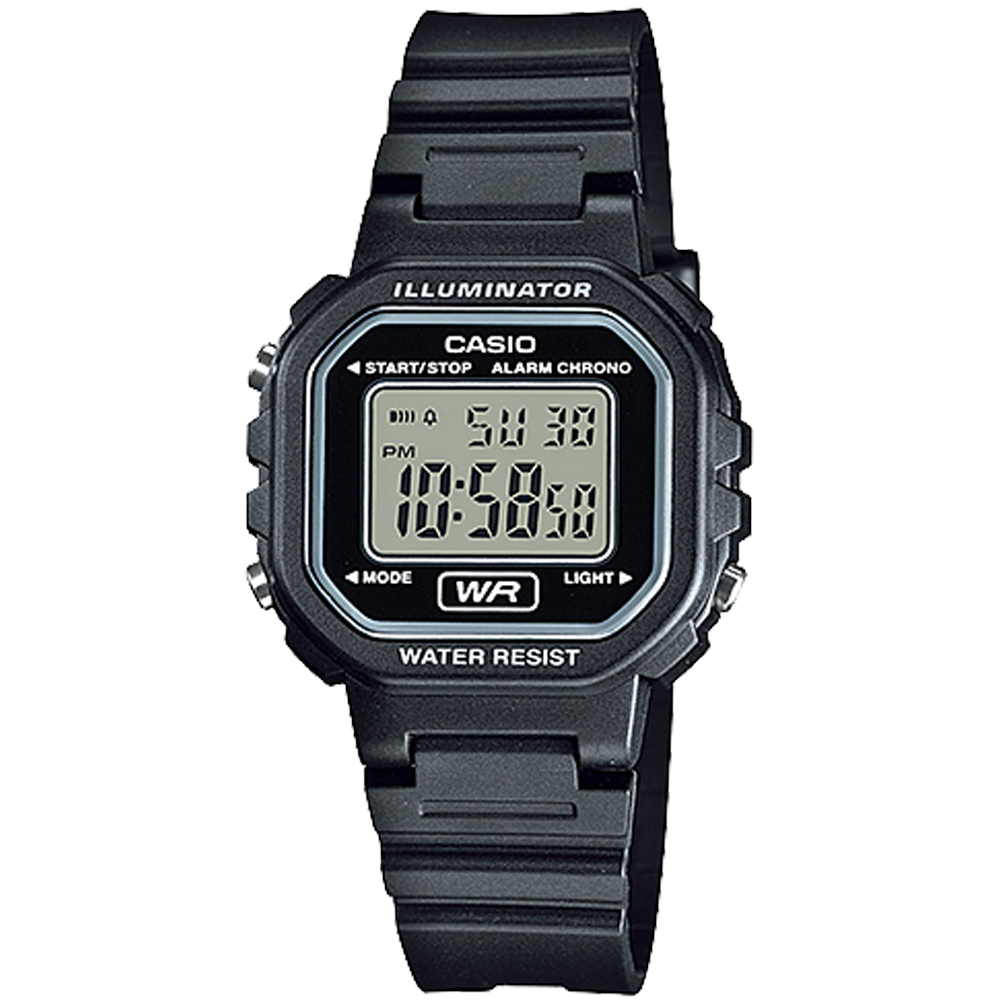 LA20WH-1A | All Black Digital Watch