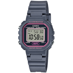 LA20WH-8A | Grey and Pink Digital Watch