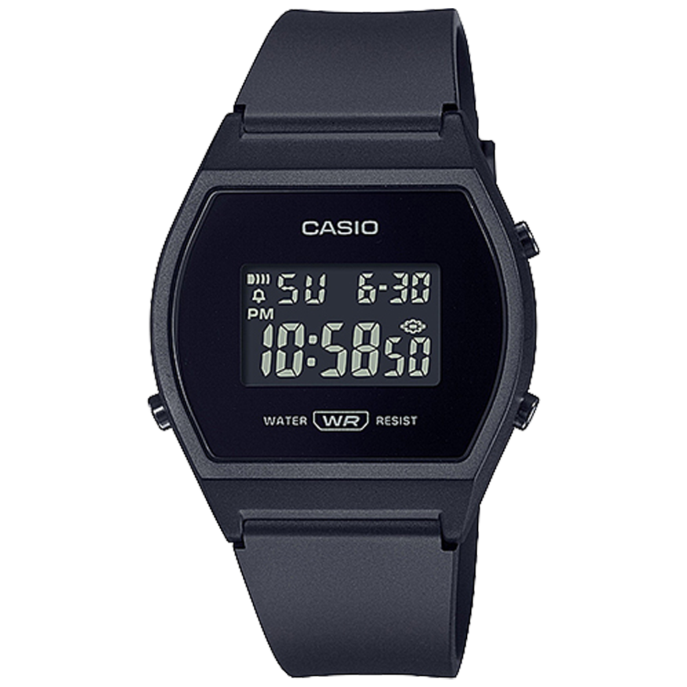 LW204-1B | All Black Digital Watch