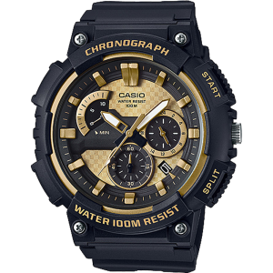 MCW200H-9AV | Black and Gold Men's Analog Watch