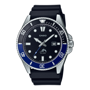 MDV106B-1A1V | Black and Silver Men's Analog Watch