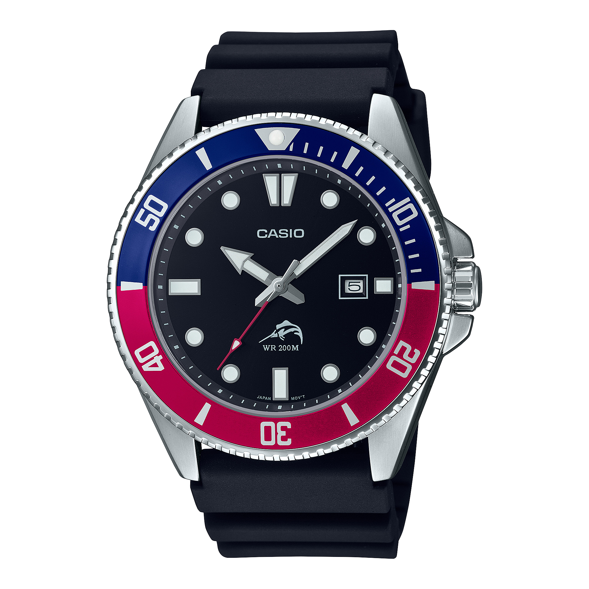 MDV106B-1A2V | Black and Silver Men's Analog Watch