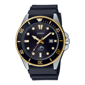 MDV106G-1AV | Black and Yellow Men's Analog Watch