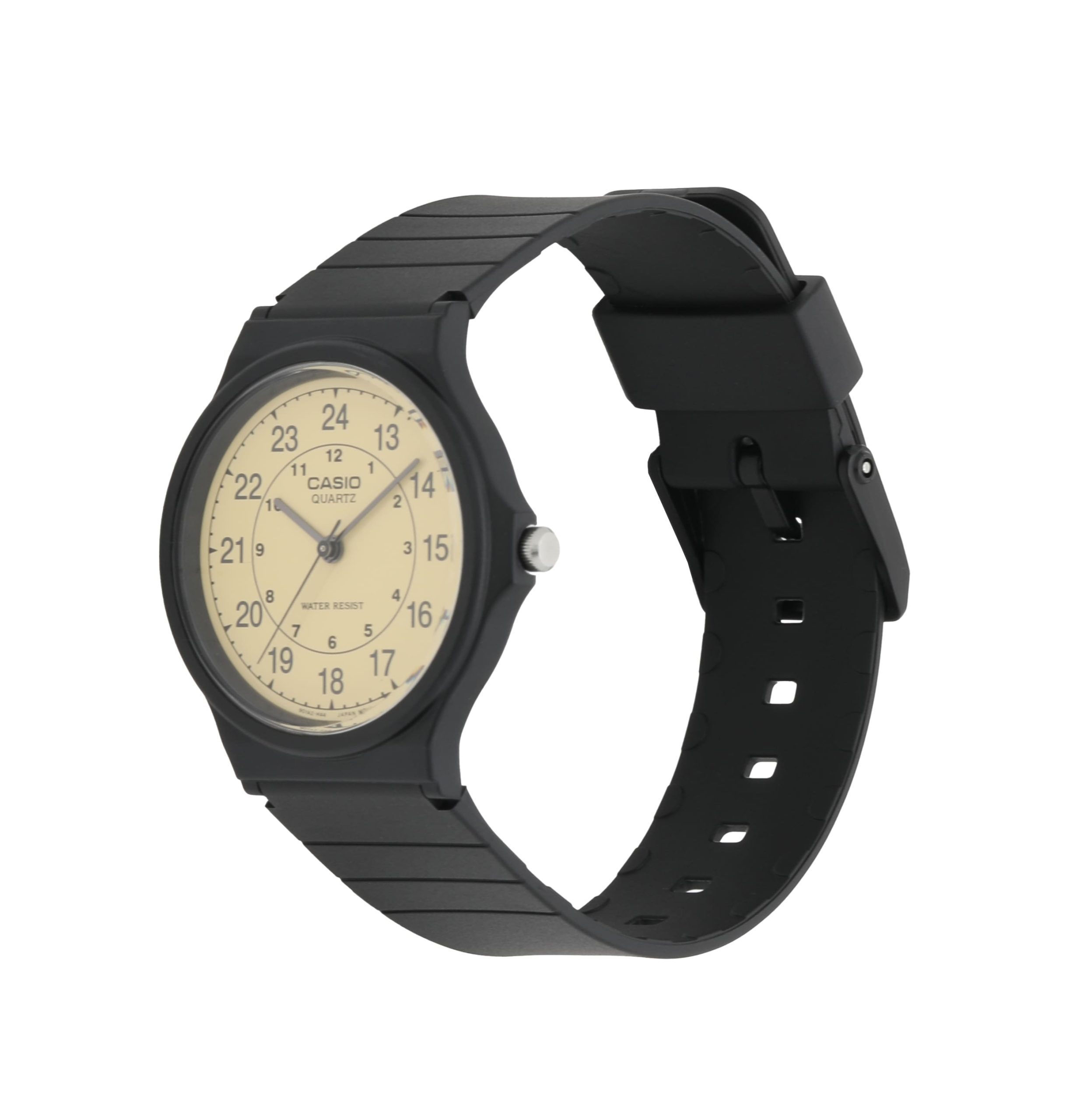 MQ24-9B | Black and Tan Men's Analog Casual Watch - Image 4