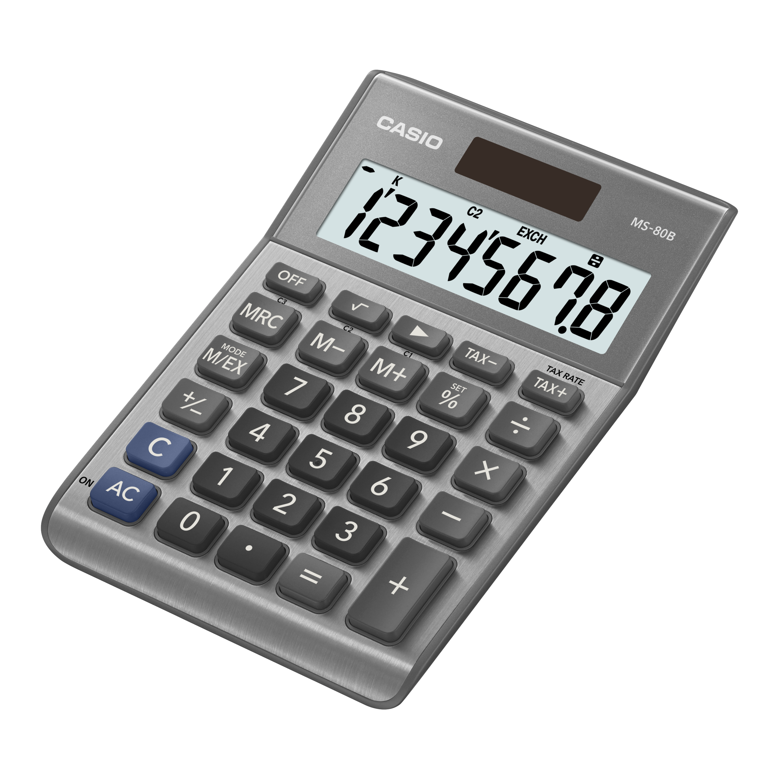MS80B-SR | Grey Standard Calculator