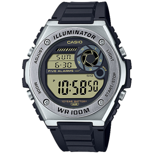 MWD100H-9AV | Silver Digital Watch