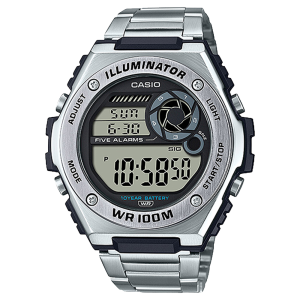 MWD100HD-1AV | Silver Digital Watch