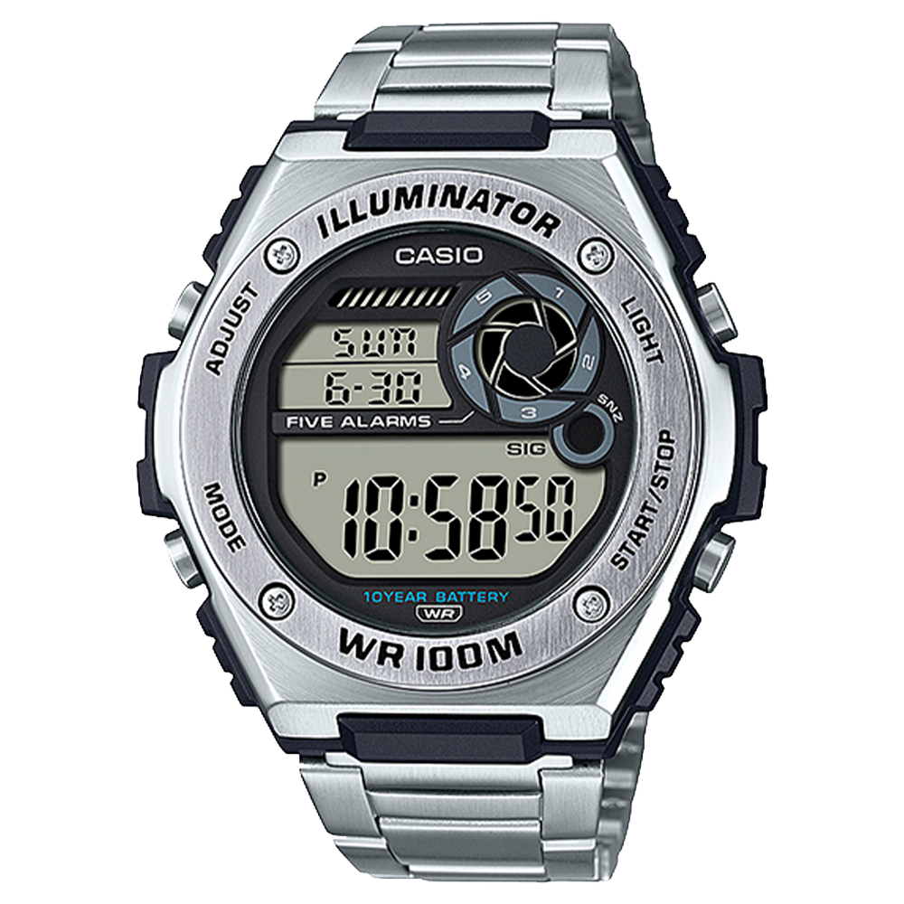 MWD100HD-1AV | Silver Digital Watch