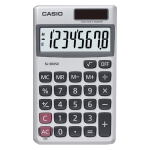 SL-300SV | Grey Portable Calculator