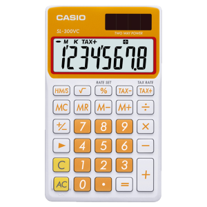 SL300VC-OE | Orange and White Portable Calculator