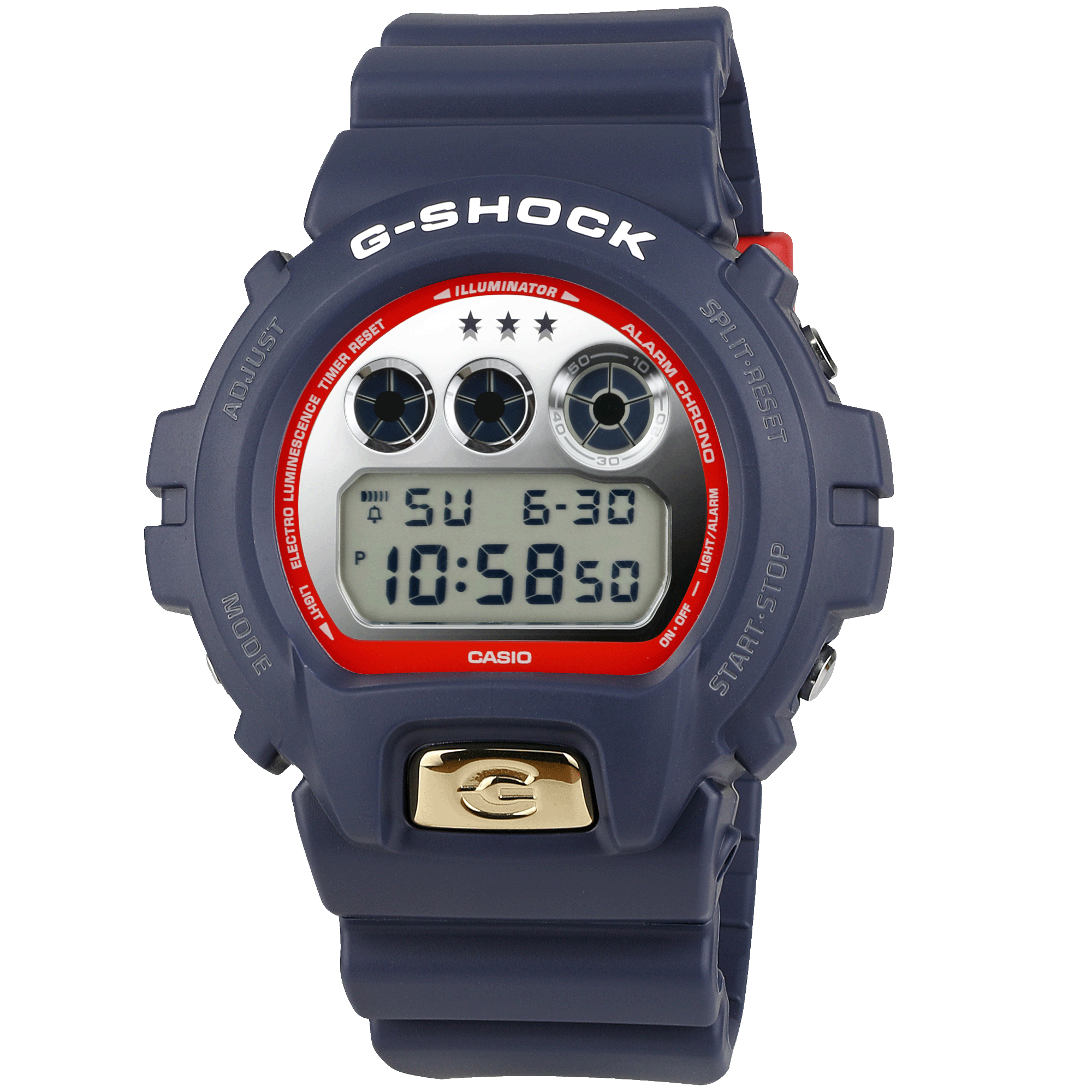 DW6900US24-2 | Navy Blue Patriotic Colors Watch | Casio G-SHOCK