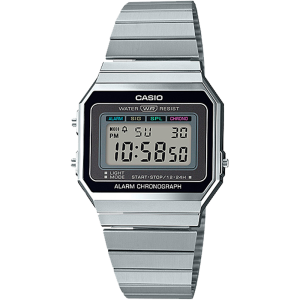 A700W-1A | Vintage Stainless Steel Silver Watch