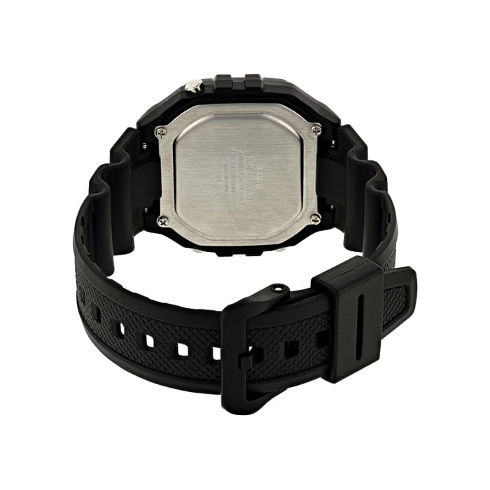 W218H-1AV | Black Digital Men's 50m Water Resistance Watch - Image 3