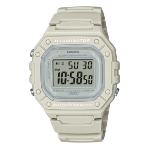 W218HC-8AV | Beige Digital Women's Watch